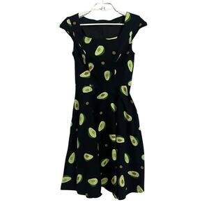 Pukavt Avocado Fit Flare Dress